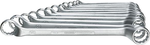 Jeu de clés polygonales doubles DIN838 6-32mm 12 pièces 