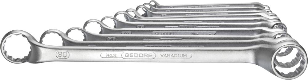 Jeu de clés polygonales doubles DIN838 6-32mm 10 pièces 