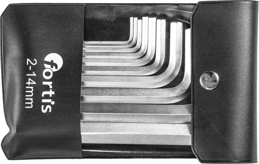 Jeu de clés mâles coudées10pcs. 2-14mm 