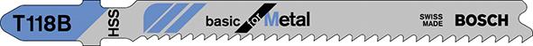 Lame de scie sauteuse T 118 B pack de 5 