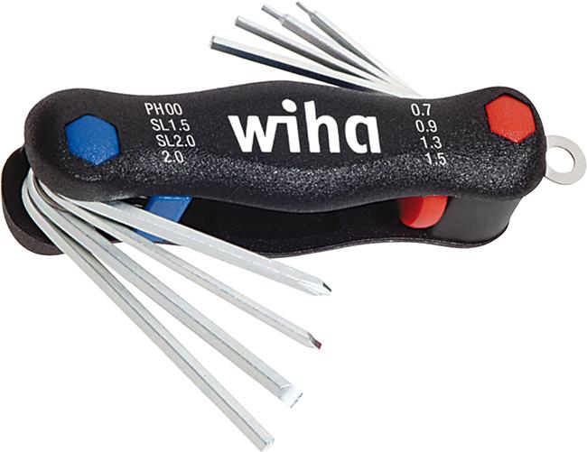 Jeu de clés mâles coudéessur monture Mini-PocketS tar combiné 8 pièces libre-service 