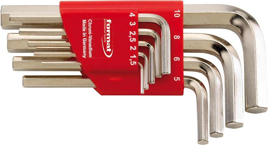 Support pour clés mâles coudées 1,5-10x mm 9 pièces