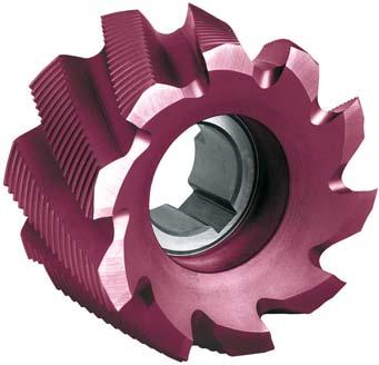 Fraise 2 tailles alésage DIN1880 HSSCo8 TiALN typeHR 100x50mm 