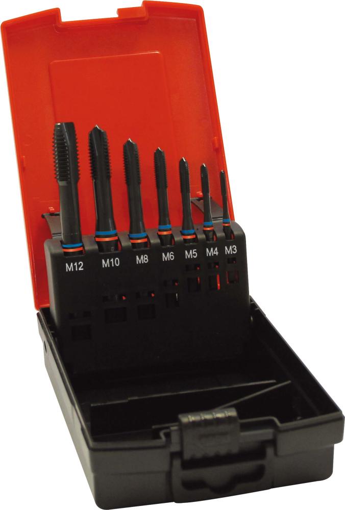 Jeu de tarauds machine FAT Tandem DIN376 HSSE vapeur type N 6H forme B M3-M12 