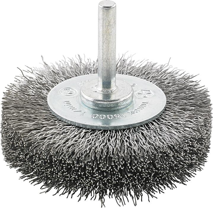 Brosse circulaire acier ondulée 50x6x mm 