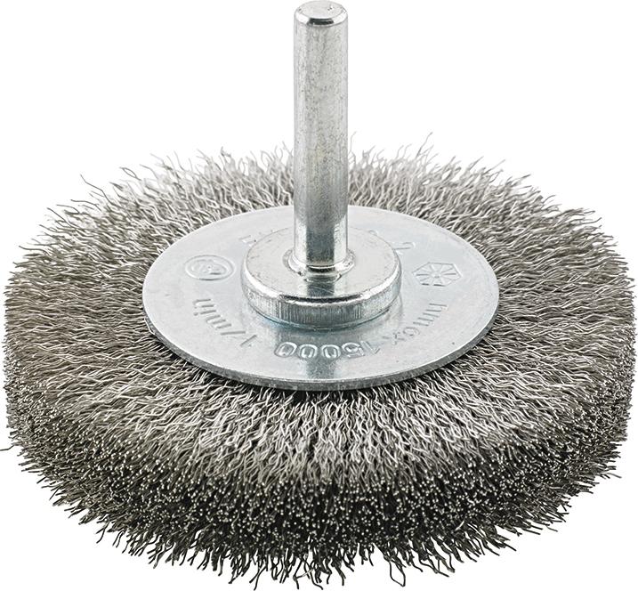 Brosse circulaire inox ondulée 70x6x mm 