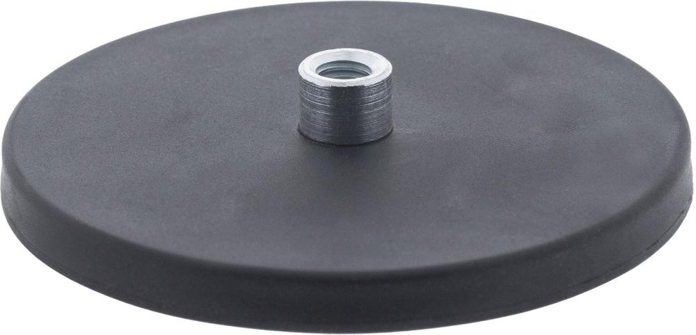 Aimant plat 22mm avec douille M4/caoutchouc 