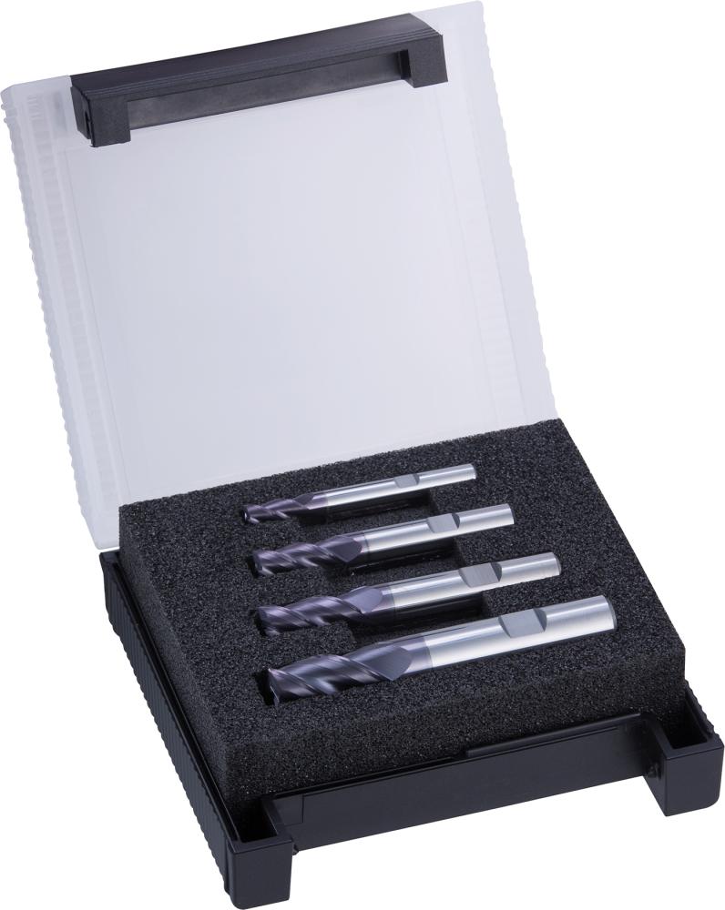 Jeu de fraises d'ébauchesHPC TiALN type INOX D3 6 /8/mm 