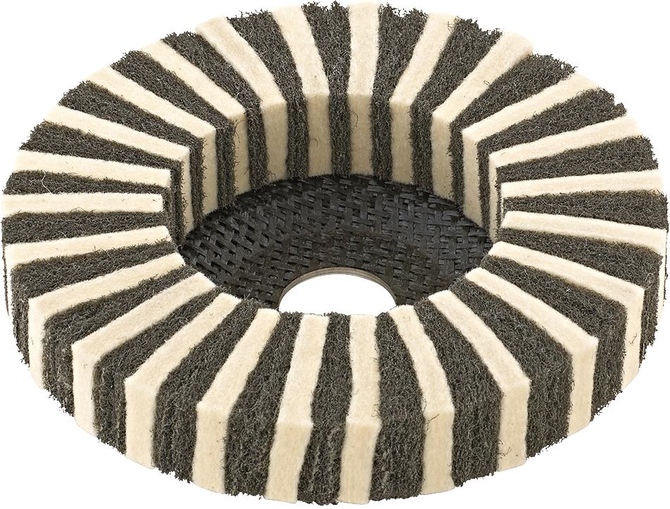 Meule éventail combinée 125mm toile abr. int fe 