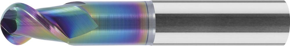 Fraise bout carb mono 10,0mm Z2 court HA ta-C 