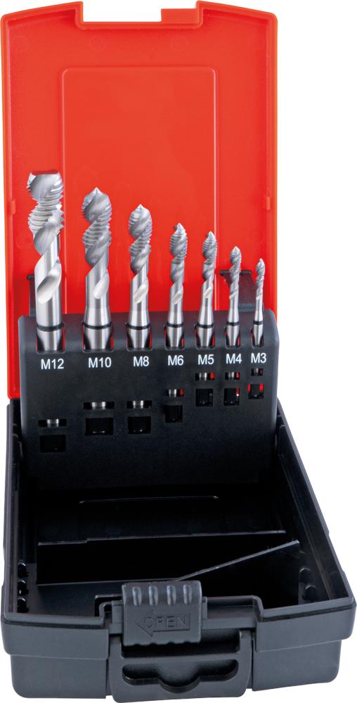 Jeu de tarauds machine DIN376 HSSE type W Forme C M3-12 