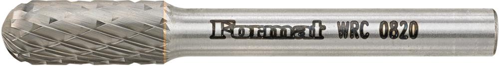 Fraise sur tige carbure forme cyl. bout arrondi 0820 C 6mm 8x20mm 