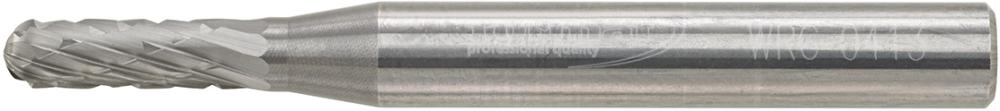 Fraise sur tige carbure forme cyl. bout arrondi 0413 C 6mm 4x13mm 