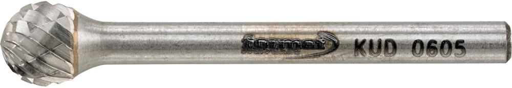 Mini-fraise sur tige carbure forme sphérique 0605 C 3mm 6x5mm