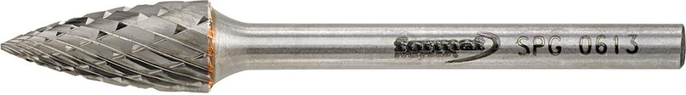 Mini-fraise sur tige carbure forme ogive bout pointu 0613 C 3mm 6x13mm