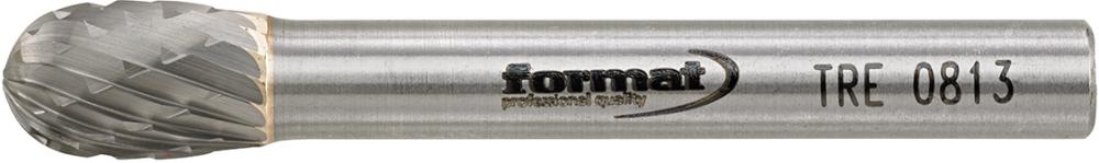 Fraise sur tige carbure forme goutte 0813 C 6mm 8x13mm 