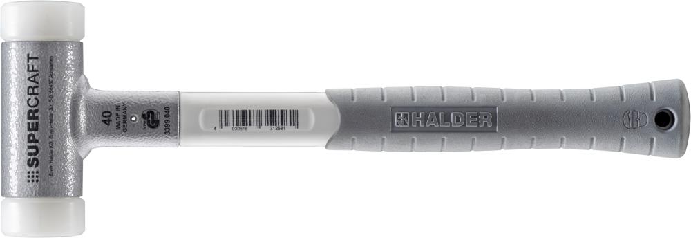 Maillet SUPERCRAFT 40mm sans rebond avec manche à 3 composants