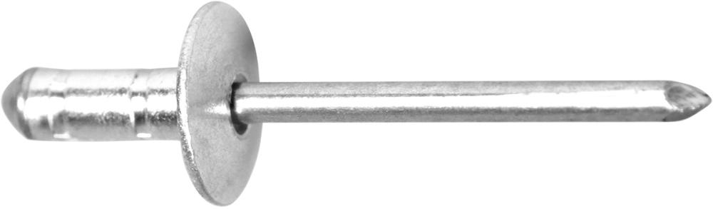 Rivet aveugle multiserrage alu/acier tête bombée K12 - 4,0x10 mm 
