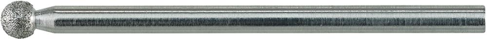 Meule sur tige diamant STK forme sphérique 4x45mm/3 