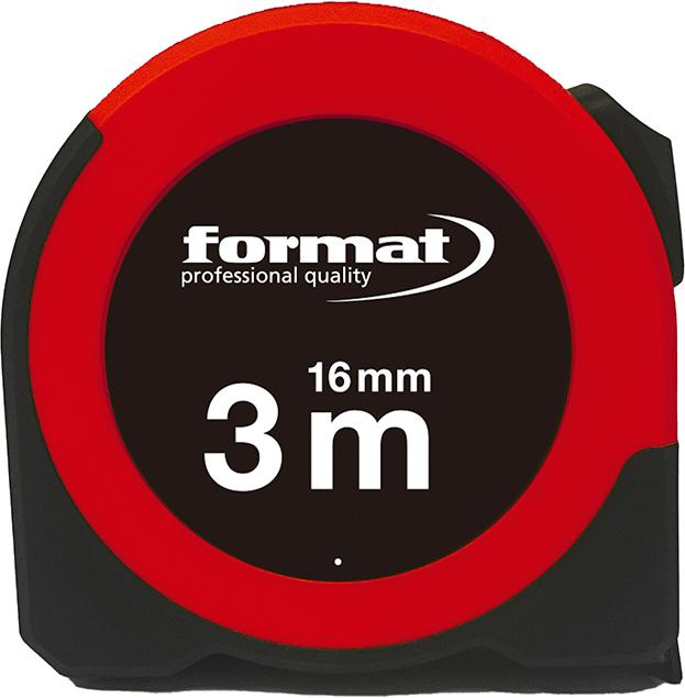 Mètre-ruban de poche 3mx16mm blanc fenêtre