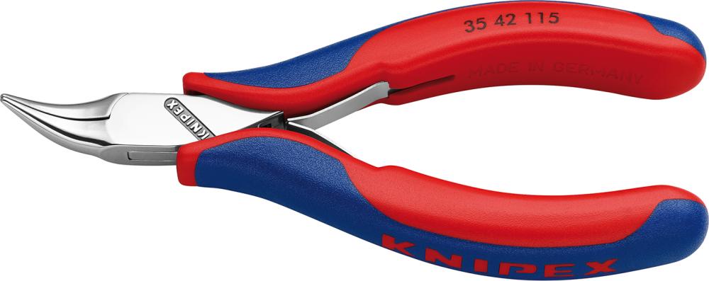 Pince à becs fins Électronique mors plats et rondscoudés 115mm 