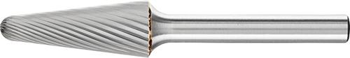 Fraise sur tige carbure forme conique bout arrondi1230 3 6mm 12x30mm