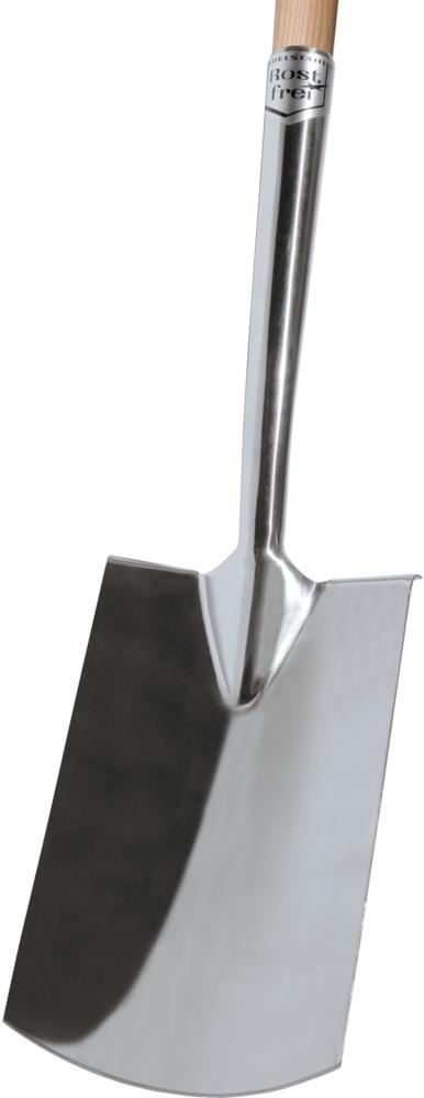 Bêche de jardin acier ino xydable T2 manche en T re pose-pied