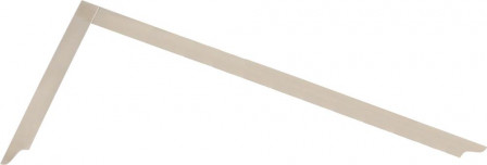 Equerre de charpentier Ruban d'acier souple chromaté 1000x380mm