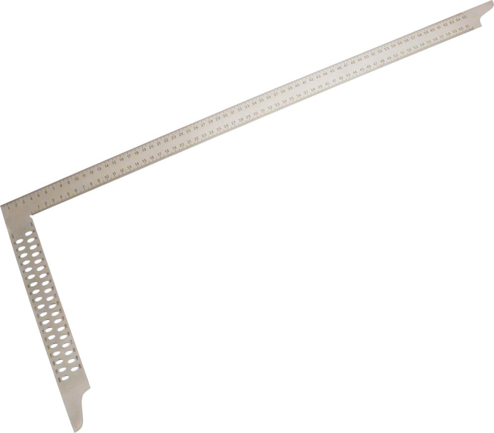 Equerre de charpentier sans jonction a.trous de traçage acier inoxydab