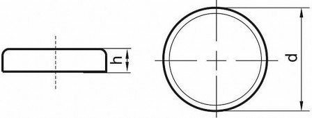 NdFeB-poig. p.aim s.fil. 20 x 6,0mm Beloh