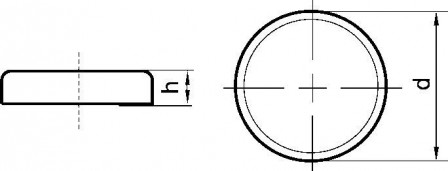 Aimant plat s.tar. 20 x 6 ,0mm Beloh
