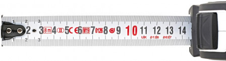 Mètre-ruban de poche 8m x 27mm bilat. 