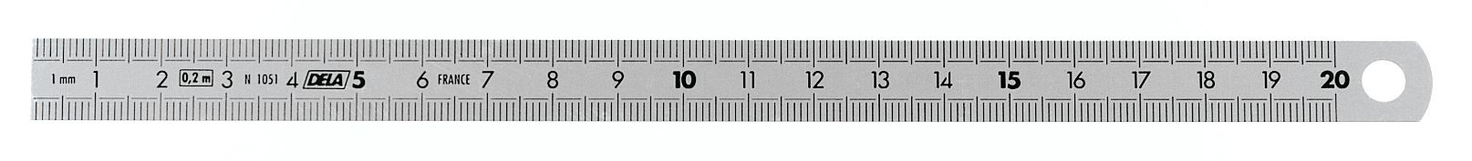 Réglet Inox flexible - 2 faces