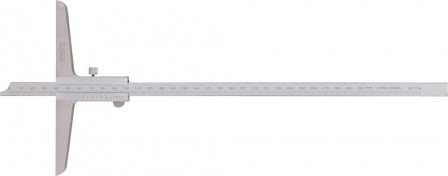 Jauge de profondeur avec une règle droite Acier in ox 300mm 