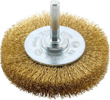 Brosse circulaire fil lai t. 6 mm 40mm ondulée 