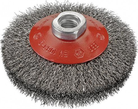 Brosse circ. ac. M14 100x 0,30mm ondulés 