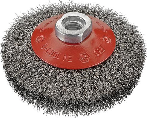 Brosse circ. ac. M14 100x 0,30mm ondulés 