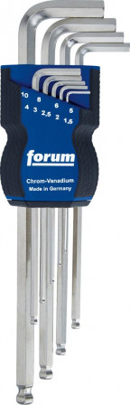 Jeu de clés mâles coudées DIN911 1,5-10mm tête sp hé. 