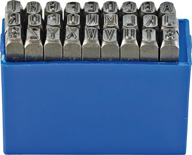 Jeu de caractères à frapp er SH 5mm 