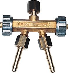 Soupape de dérivation double Oxygène G 3/8