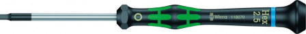 Tournevis électronique six pans femelle 2,5mm 