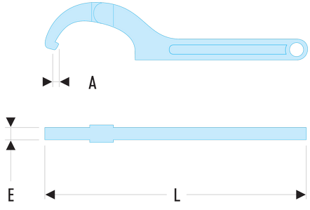 Clé à ergots modèles articulés