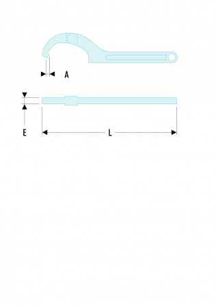 Clé à ergots modèles articulés