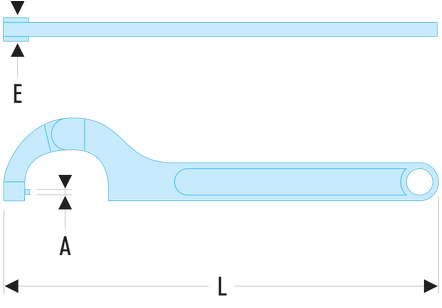 Clé à ergots articulées