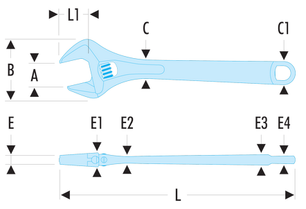 Clé à molette phosphatées