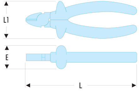 Pince coupantes diagonales isolées 1000 Volts série VSE pour fil dur