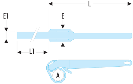 Clé à sangle nylon