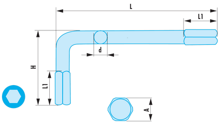 Clé mâles en pouces ADF