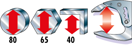 Pince-étau à becs courts