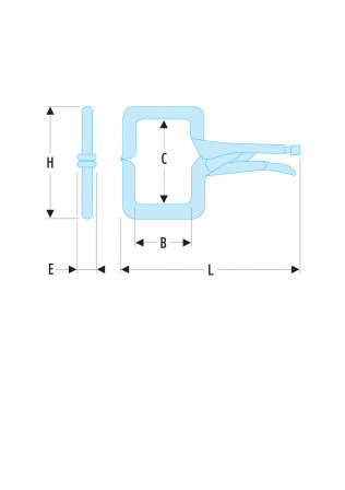 Pince-étau ''soudure à l'arc'' - Modèle «&nbsp;Col de cygne&nbsp;»